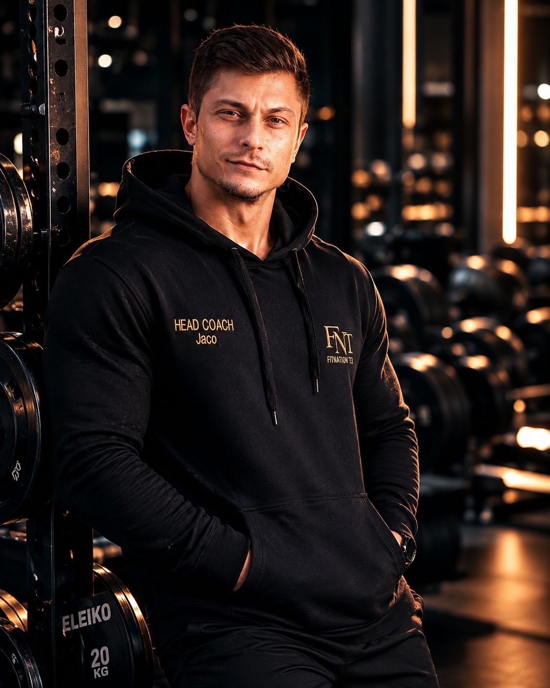 Jaco, FitNation Head Coach, in the gym