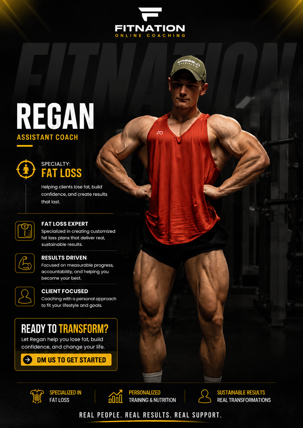 Regan, FitNation coach and two-time Junior World Champion